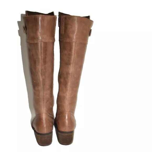 New! Born Fannar Knee High Boot Brown Leather Size 8 M Wide Calf F32737 DD474 - Picture 6 of 7